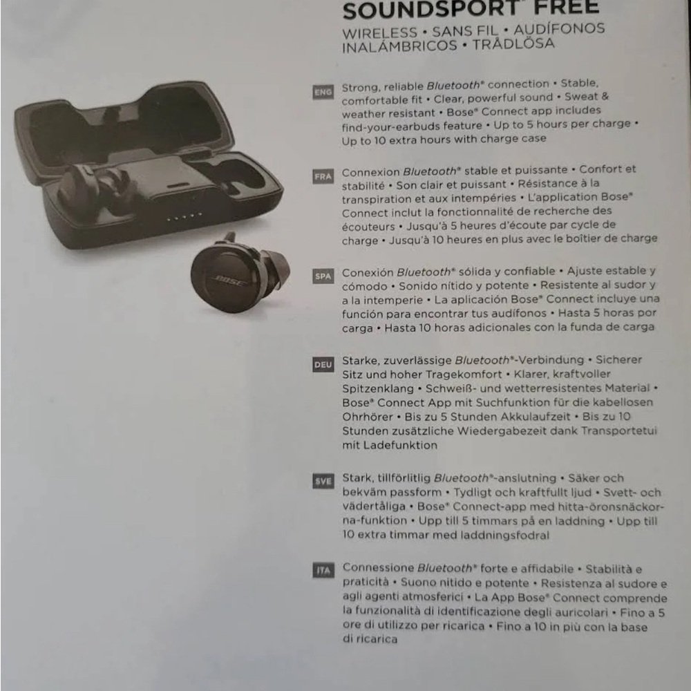 Bose Wireless Ear phones. Used twice. Like New